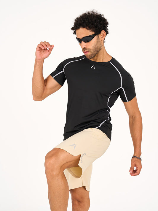 مشد تدريب علوي - أسود