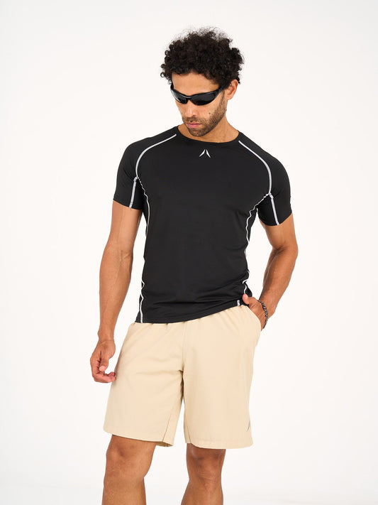 مشد تدريب علوي - أسود