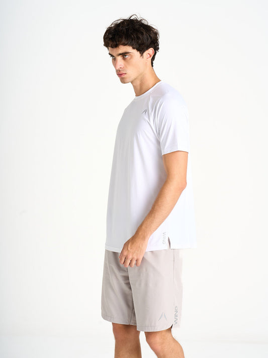 تيشيرت بيسك - أبيض