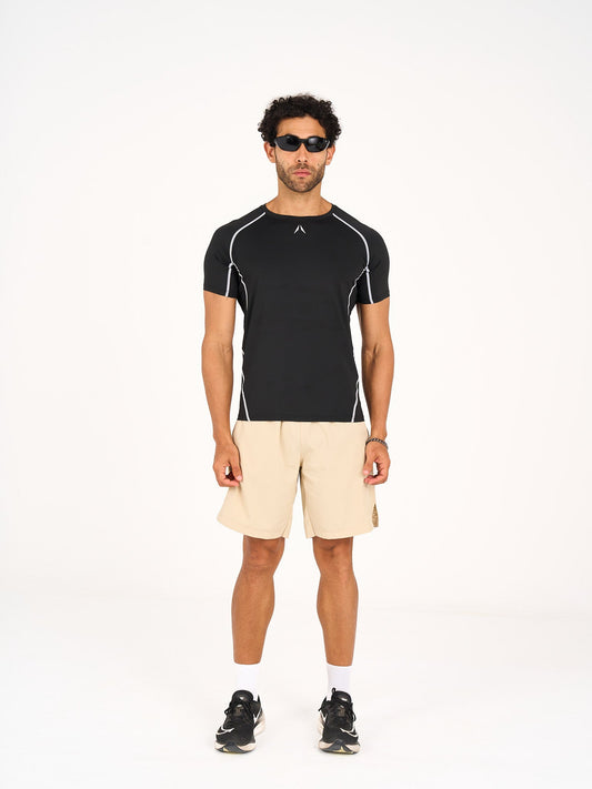 مشد تدريب علوي - أسود