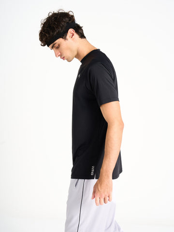 تيشيرت بيسك - أسود