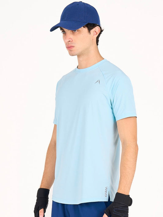 تيشيرت بيسك - سماوي