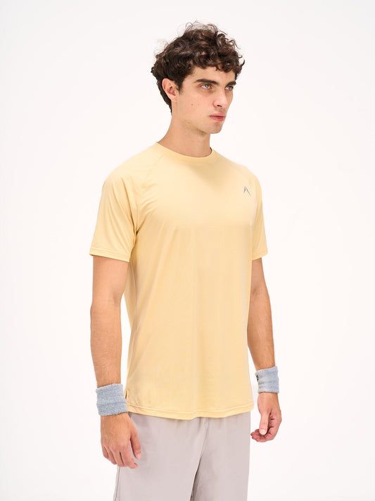 تيشيرت بيسك - أصفر